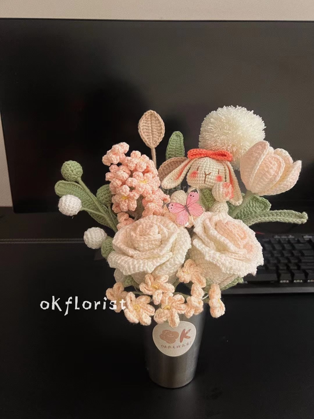 Customers Bouquet Handmade Crochet Flower Bouquet Gift