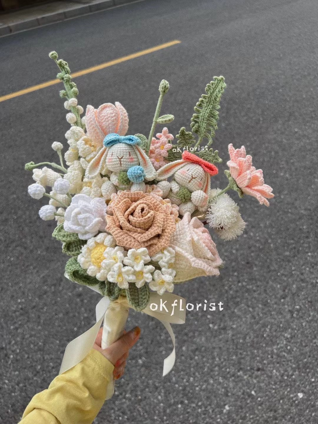 Bridal Bouquet Bouquet Handmade Crochet Flower Bouquet Gift