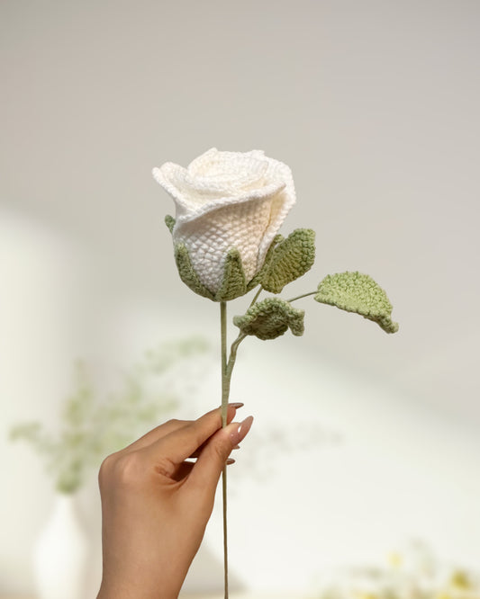 Wine Glass Rose - One Branch
