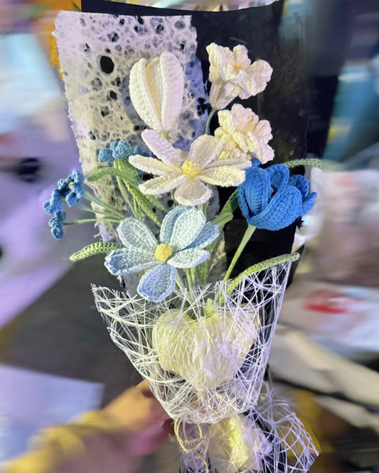 Customers Bouquet Handmade Crochet Flower Bouquet Gift
