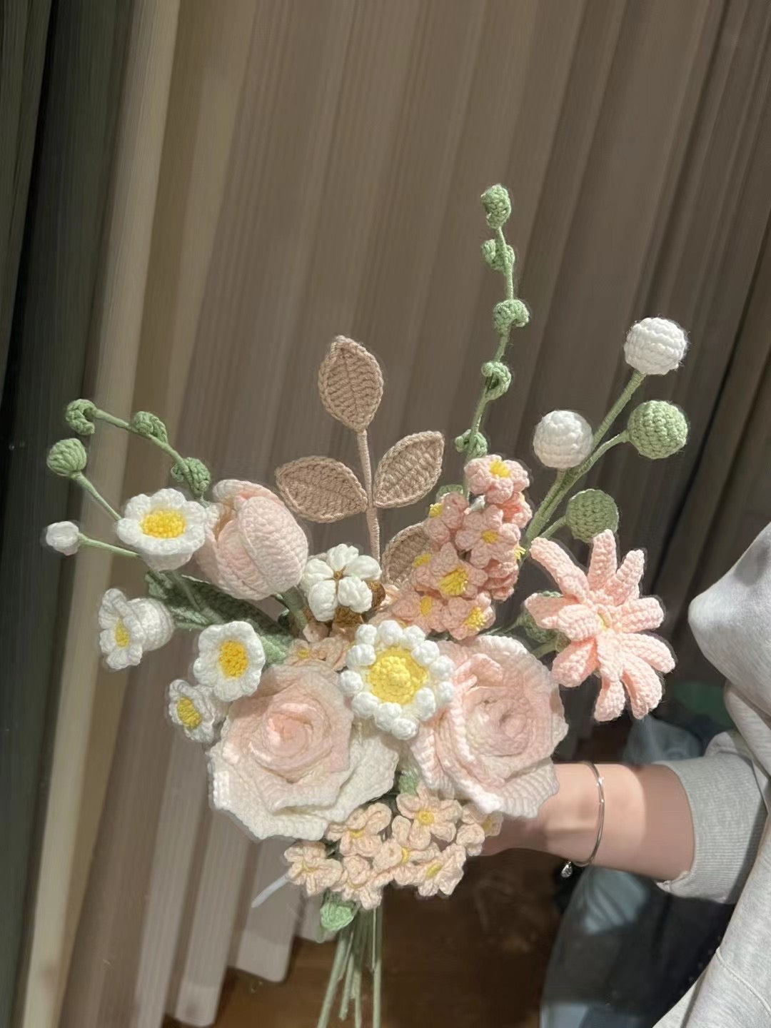 Bridal Bouquet Bouquet Handmade Crochet Flower Bouquet Gift