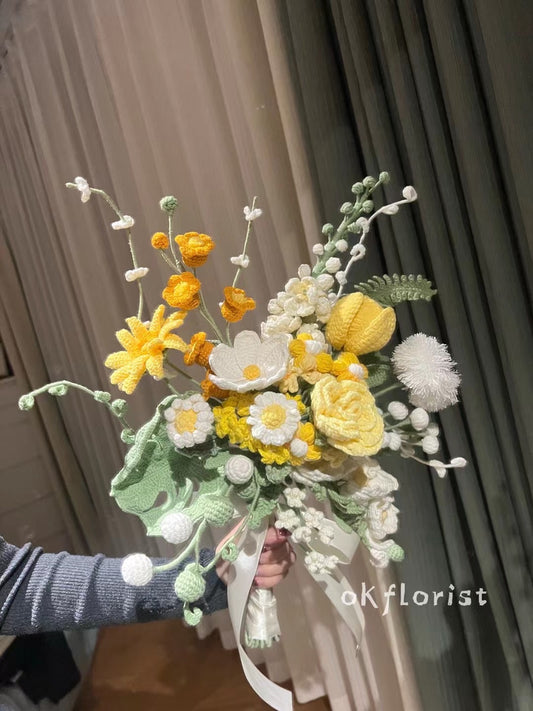 Bridal Bouquet Bouquet Handmade Crochet Flower Bouquet Gift