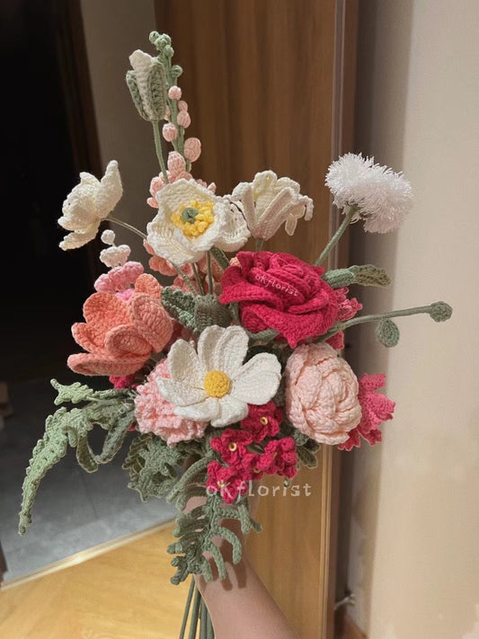 Bridal Bouquet Bouquet Handmade Crochet Flower Bouquet Gift