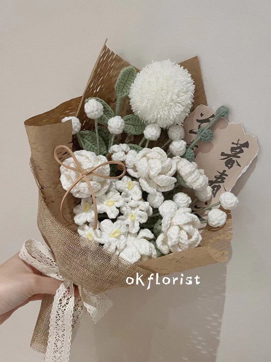 Vintage Bouquet Handmade Crochet Flower Bouquet Gift