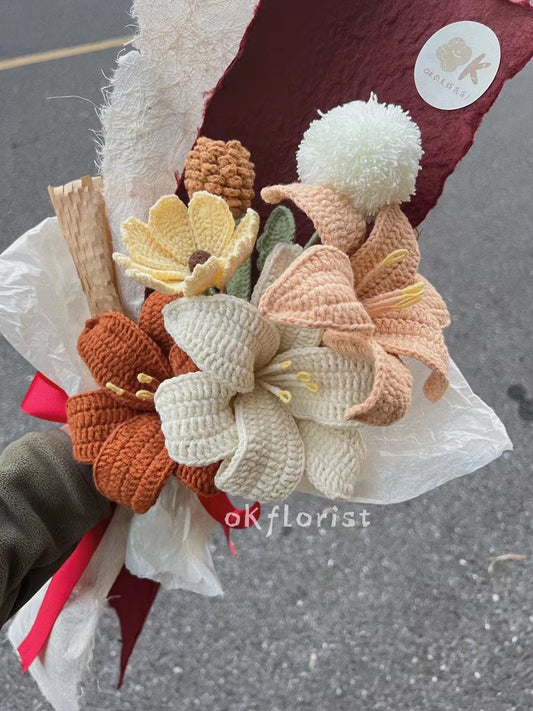 Mother's Day Bouquet Handmade Crochet Flower Bouquet Gift