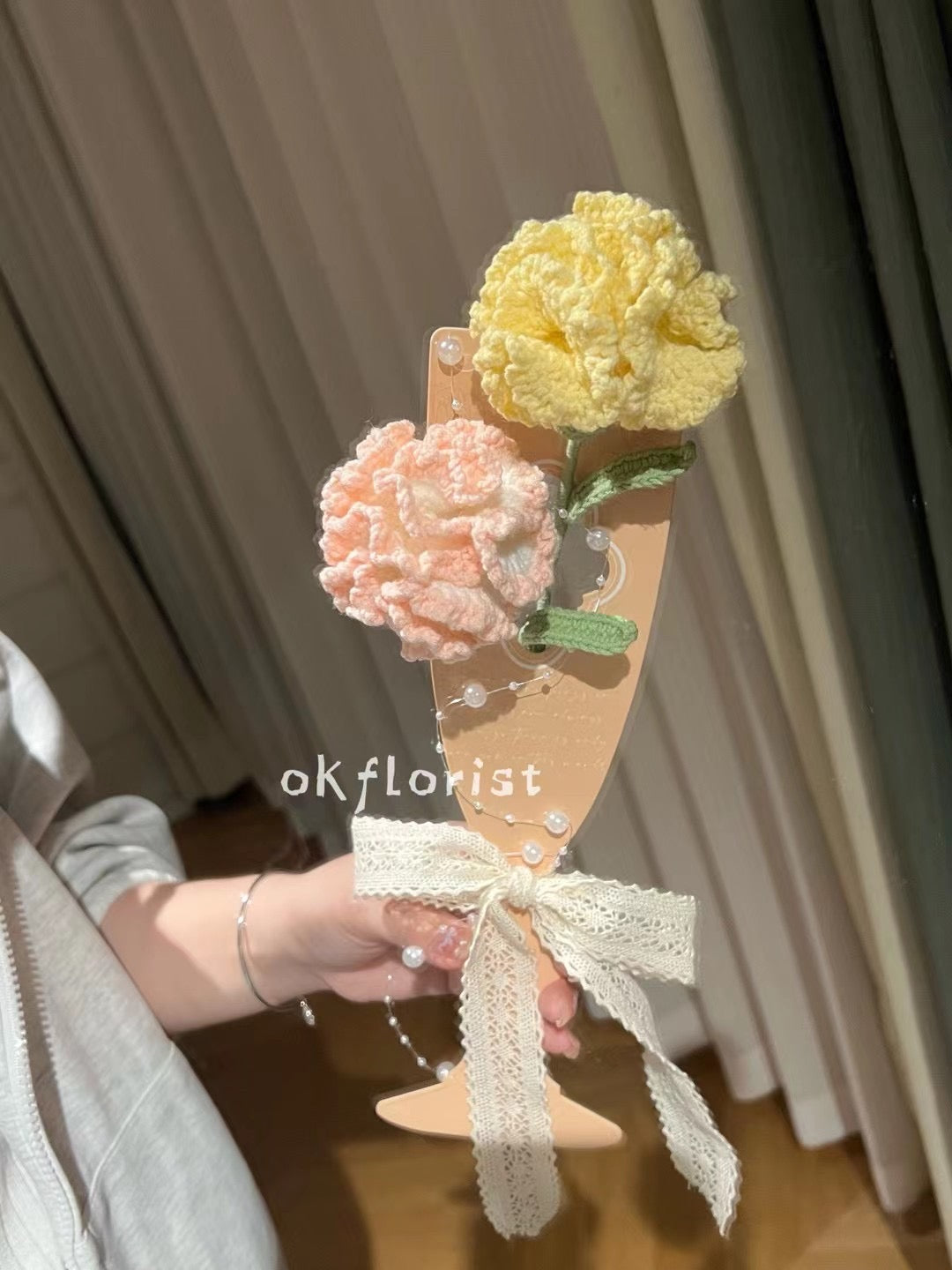 Mother's Day Bouquet Handmade Crochet Flower Bouquet Gift