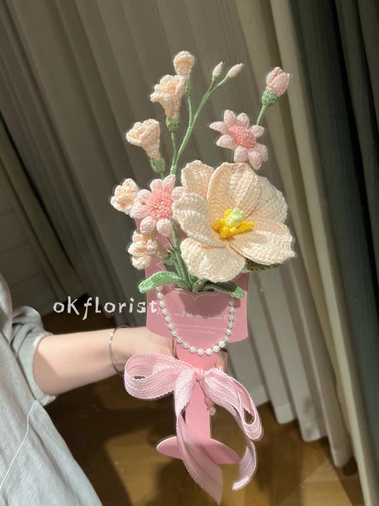 Mother's Day Bouquet Handmade Crochet Flower Bouquet Gift