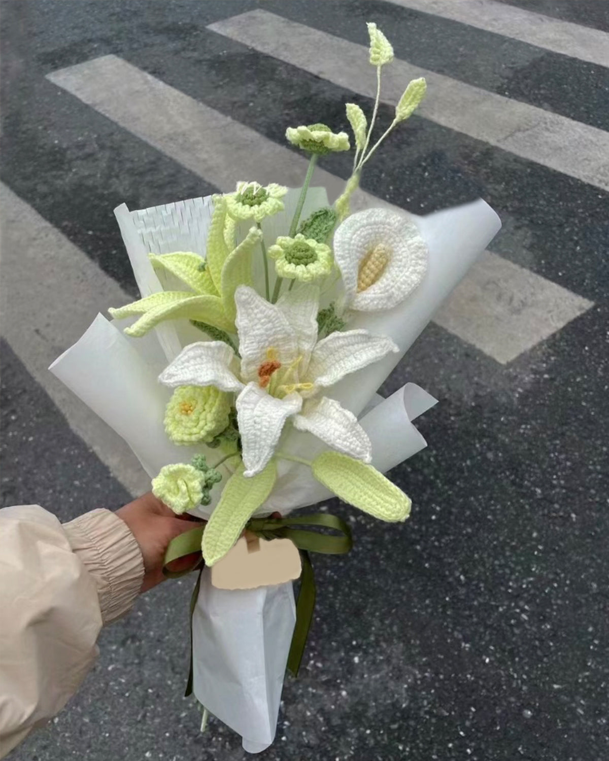 Customers Bouquet Handmade Crochet Flower Bouquet Gift