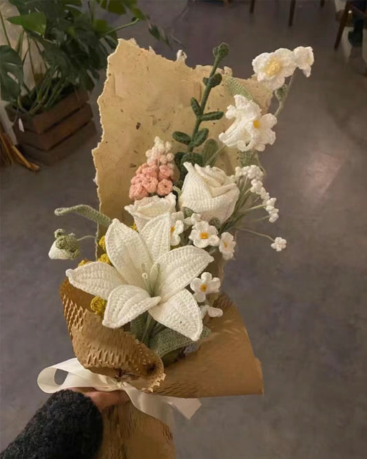 Vintage Bouquet Handmade Crochet Flower Bouquet Gift