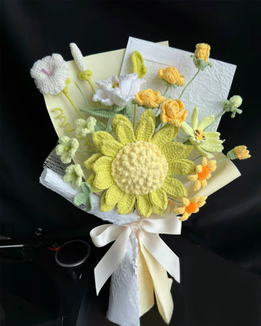 Graduation Bouquet Handmade Crochet Flower Bouquet Gift